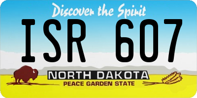 ND license plate ISR607