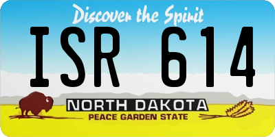ND license plate ISR614