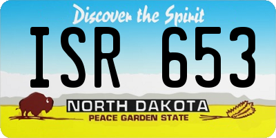 ND license plate ISR653