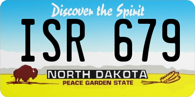ND license plate ISR679