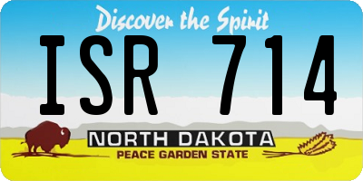 ND license plate ISR714