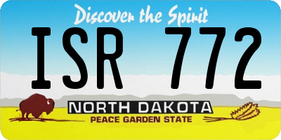 ND license plate ISR772