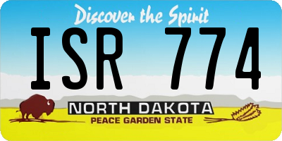 ND license plate ISR774