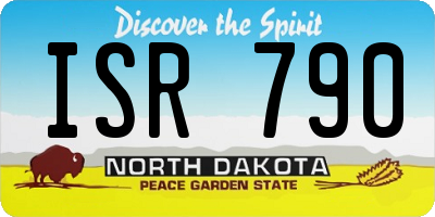 ND license plate ISR790