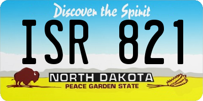 ND license plate ISR821
