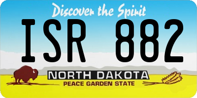 ND license plate ISR882