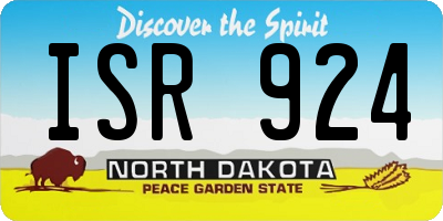 ND license plate ISR924