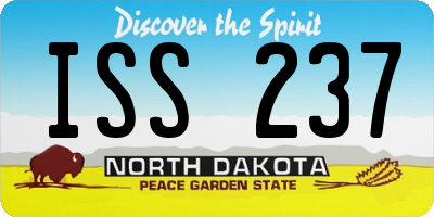 ND license plate ISS237