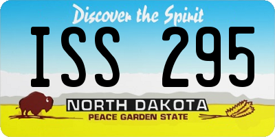 ND license plate ISS295