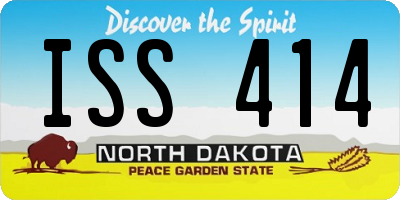 ND license plate ISS414