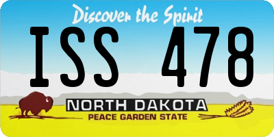 ND license plate ISS478