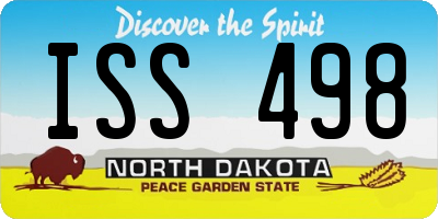 ND license plate ISS498