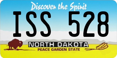 ND license plate ISS528