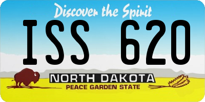 ND license plate ISS620