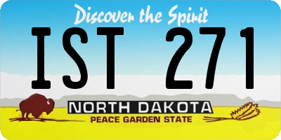 ND license plate IST271