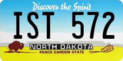 ND license plate IST572