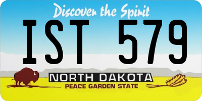 ND license plate IST579