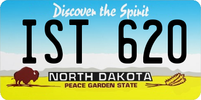 ND license plate IST620