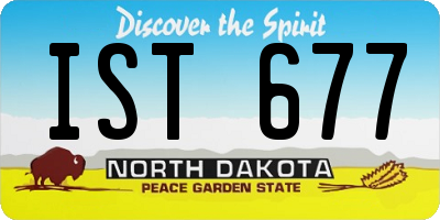 ND license plate IST677