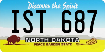 ND license plate IST687