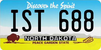ND license plate IST688