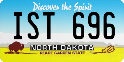 ND license plate IST696