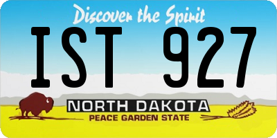 ND license plate IST927
