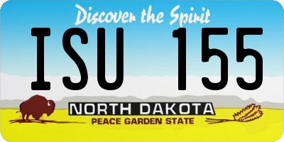 ND license plate ISU155