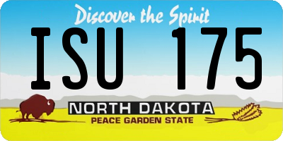 ND license plate ISU175