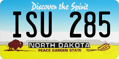 ND license plate ISU285