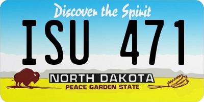 ND license plate ISU471