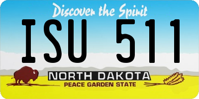 ND license plate ISU511