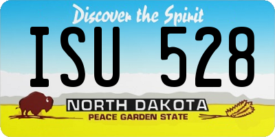 ND license plate ISU528