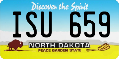 ND license plate ISU659
