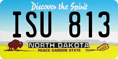 ND license plate ISU813