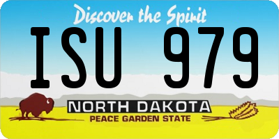 ND license plate ISU979