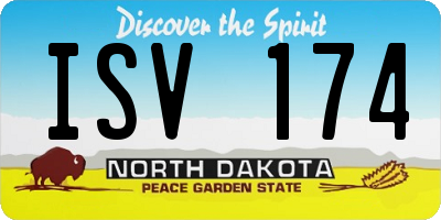 ND license plate ISV174