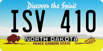 ND license plate ISV410