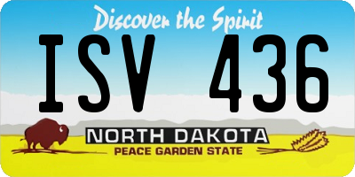 ND license plate ISV436