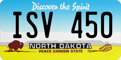 ND license plate ISV450