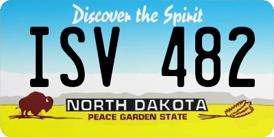 ND license plate ISV482