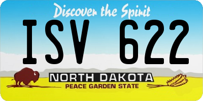 ND license plate ISV622