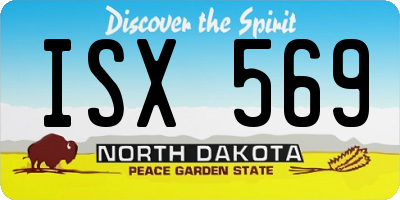 ND license plate ISX569