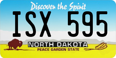 ND license plate ISX595