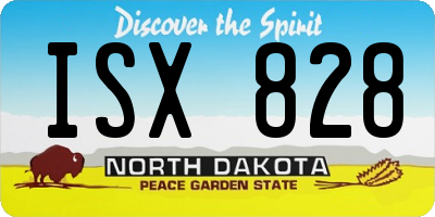 ND license plate ISX828