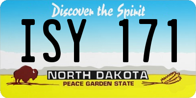 ND license plate ISY171