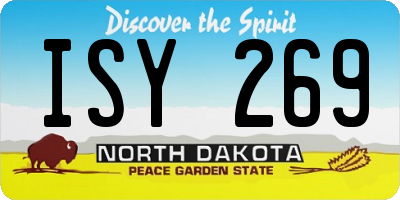 ND license plate ISY269