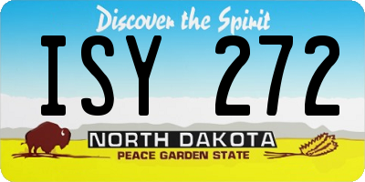 ND license plate ISY272