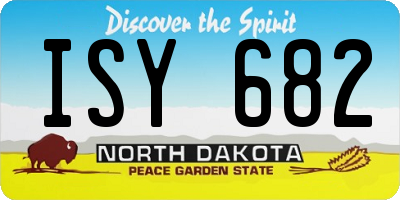 ND license plate ISY682