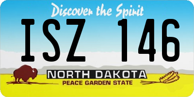 ND license plate ISZ146